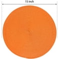 thumbnail image 7 of Xukmct 6 Pcs Round Braided Placemats Table Mats 15" Woven Washable Non Slip Place Mats for Dining Table, 7 of 7