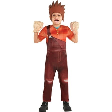 Wreck-It Ralph 2 Ralph Costume for Boys, Size 3-4T, Includes a Jumpsuit and