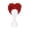 3167-1, variant on Adult Fantasy Costume Wig, 2 Styles Red Heart‑Shaped Curly Wig & Orange Fluffy Short Curly Wig, Synthetic Cosplay Wig for Halloween, Theme Party, Masquerade Dress‑Up
