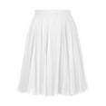 thumbnail image 7 of Women Skirts Knee Length Tulle Skirt High Waist A-line Pleated Princess Skirts Evening Gown Prom Wedding Skirt, 7 of 7
