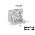 thumbnail image 5 of HHIP 3402-0302 4-1/2" x 3-1/2" x 3" Slotted Angle Plate, Webbed, 5 of 5