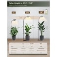 thumbnail image 2 of Smart Grow Lights for Indoor Plants, 24W Full  Plant Lights with Bluetooth App, Adjustable Height 47-70.9", Auto Timer, Indoor Plant Lamp for Large Tall Plants（Black 24W）, 2 of 8