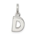 thumbnail image 1 of 925 Sterling Silver Daintty Letter D Initiale Nom Monogramme Collier Pendentif Pendentif, 1 of 5