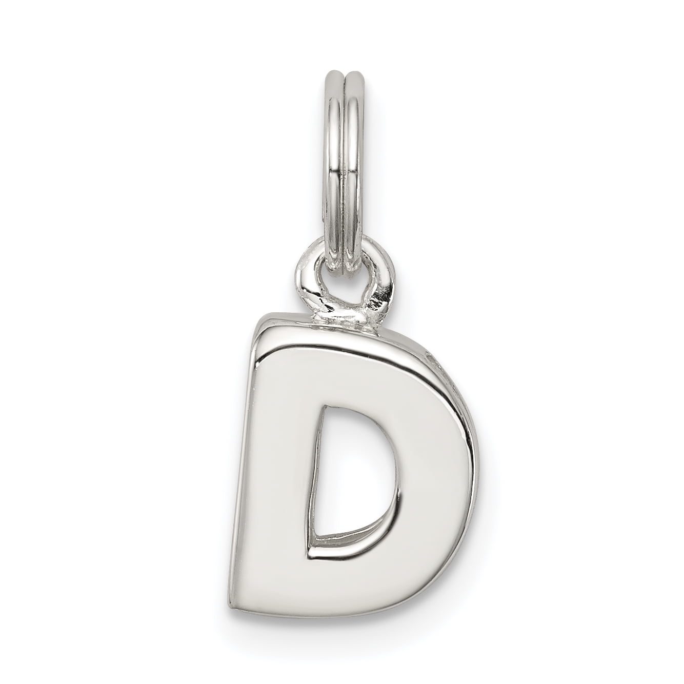 D initial necklace sterling silver best sale