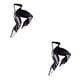 thumbnail image 3 of Jumpingount Pantalones apretados absorción de humedad sudor liberación mujeres Leggings rayas medias vibrantes pantimedias al aire libre Type6 NO6, 3 of 6