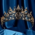 thumbnail image 6 of Misright Shimmering Stars Queen Tiaras Gothic Headpiece For Cosplay Event Gathering, 6 of 14