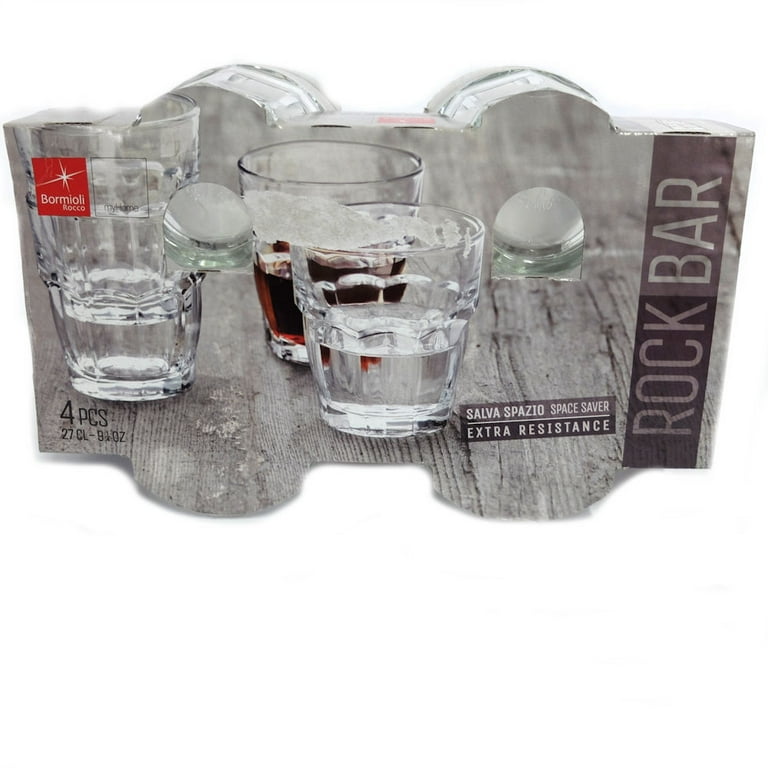 Bormioli Rocco Colored Rocks Glasses - 9.25 oz - Set of 4