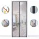 thumbnail image 2 of Fly screen for balcony door, 100x200 cm, black, self-closing, with 34 strong, 2 of 5