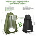 thumbnail image 2 of Pop Up Camping Shower Tent Portable Privacy Changing Room Toilet Tent with Carry Bag for Outdoor Beach Hiking Travel, 2 of 7