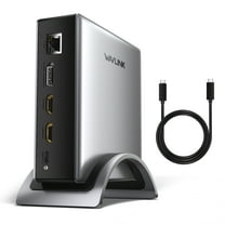 WAVLINK Triple Display Dock Station with 140W Charging, USB C Dock with 8K HDMI*2   8K Displayport, RJ45, 10G USB-C Laptop Dock for Mac OS & Windows