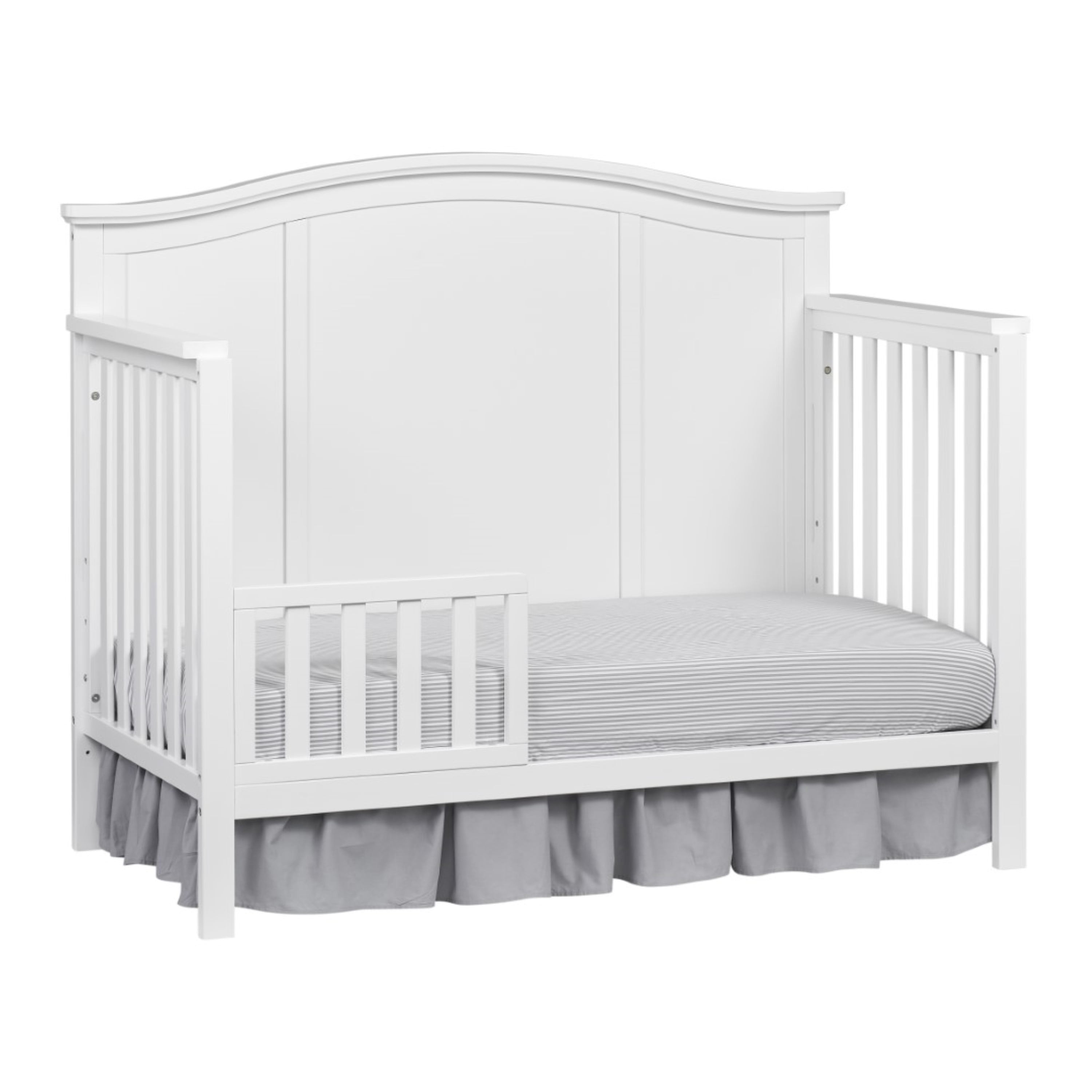 Oxford Baby Emerson 4-in-1 Convertible Crib, Snow White, GREENGUARD Gold Certified, Wooden Crib