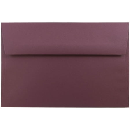 jam paper a9 invitation envelope 5 3 4 x 8 3 4 burgundy 25 pack