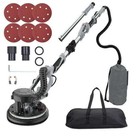 

Kidlove Drywall Sander 800W Electric Motor Sander with Automatic Dust Removal System Variable Speed 800-1800RPM with LED Light Extendable & Foldable Handle