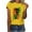 Yellow, variant on DDAPJ pyju Black History Month T-shirts for Women Short Sleeve African American Country Celebration Tee Shirts Color Block Printed Casual Round Neck Tee Tops Green L