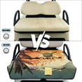 thumbnail image 6 of COEQINE Universal Golf Cart Seat Covers/Seat Blanket for EZGO Yamaha Club Car, Soft Seat Towel Cushions Folds Like a Bag for Easy Carry, All-Season Comfort, Retro Tropical Palm Golf Pattern, 6 of 8