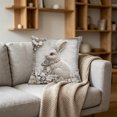 thumbnail image 5 of Tuvgenk Throw Pillow Covers Indoors 18x18 In Polyester Pillowcases Furry Rabbit Multicolor for Couch, 5 of 6
