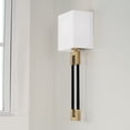 thumbnail image 4 of 1 Light Wall Sconce In Modern Style-19 Inches Tall And 5.5 Inches Wide-Polished Nickel/Black Finish Capital Lighting 644711Nk, 4 of 7