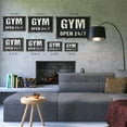 thumbnail image 4 of Open 24 7 Gym Home Fitness Center 7 Inch x 10 Inch Novelty Aluminum Metal Sign No Excuses Just Reps Durable Weatherproof Perfect for Home Gyms Garages Studios Fun Gift for Athletes, 4 of 6