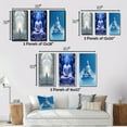 thumbnail image 4 of Designart "White Buddha Sanctuary Contemplation I" Buddhism Wall Art Set Of 3 - Traditional White Gallery Wall Set For Home Decor, 4 of 6