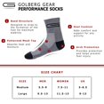 thumbnail image 2 of Golberg Men's Mid-Calf Crew Socks in Black, Charcoal Gray & White - 6 Pack of Sweat Wicking Sport Socks - Cushion Fit (Size - Medium), 2 of 3