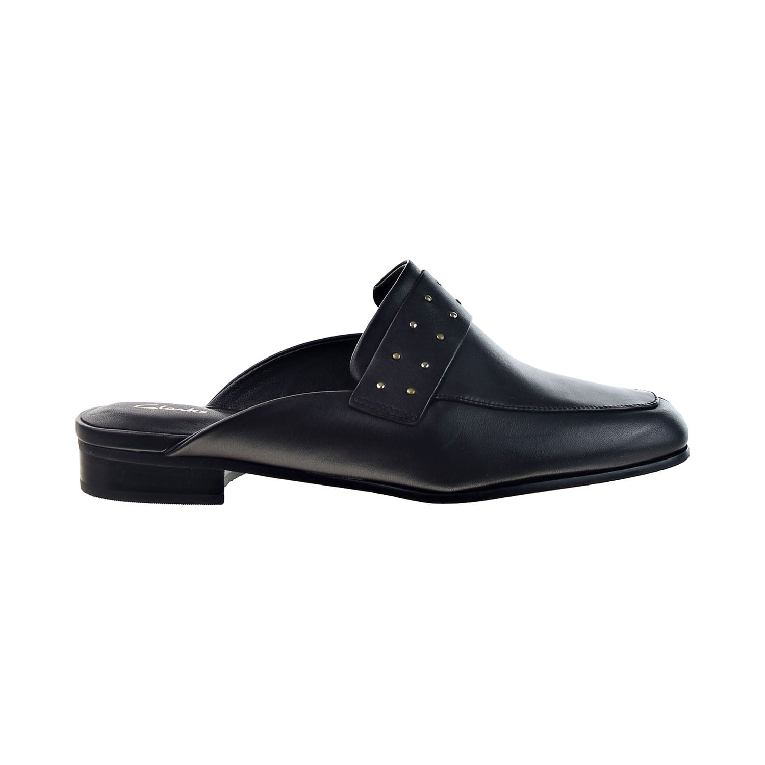 Clarks - Clarks Pure Mule Women's Slip-on Dress Shoes Black Leather ...