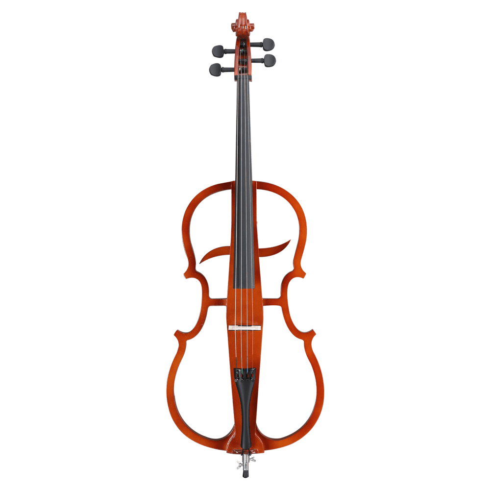 Tcbosik 4/4 Full Size Electric Cello, Includes Bag, Bow, Rosin, Earphone & Connecting Line for Beginners, Adults, Natural