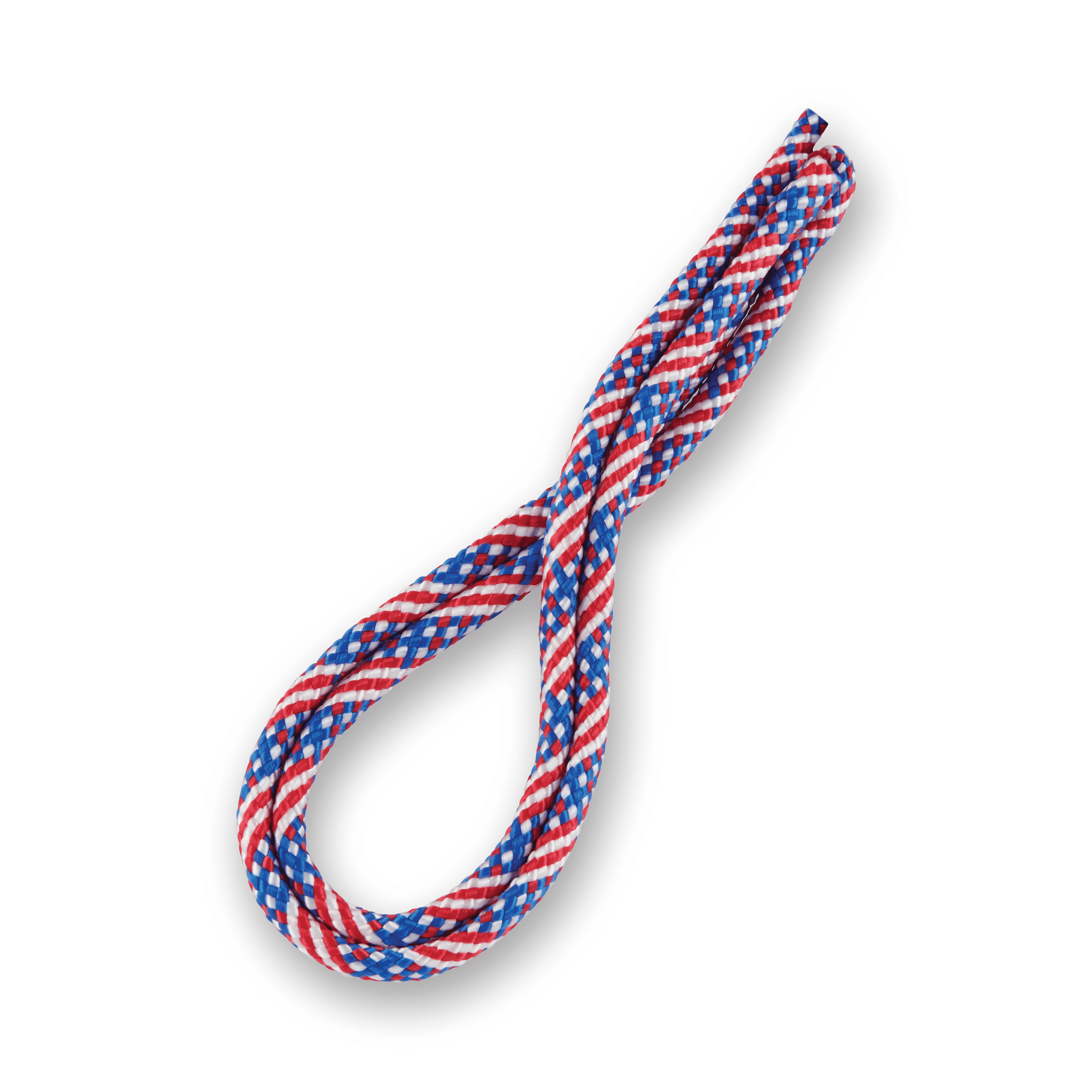 Hyper Tough 5/8 inch x 50 feet Polypropylene Diamond-Braid Rope, Patriot Red/White/Blue