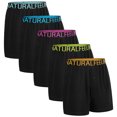 thumbnail image 1 of Natural Feelings Men's 5-Pack Cotton Knitted Comfort Loose Boxer Shorts Elastic Waistband Underwear, 1 of 7