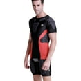 thumbnail image 3 of 1Storm Men Nylon Anti-Collision Short Shirt Football Baseball Basketball Bike Rugby Snowboard Ski Volleyball Padded Protective Gear Black Orange, 3 of 5