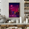 thumbnail image 2 of Neon City Framed Art Modern Wall Decor, 2 of 15