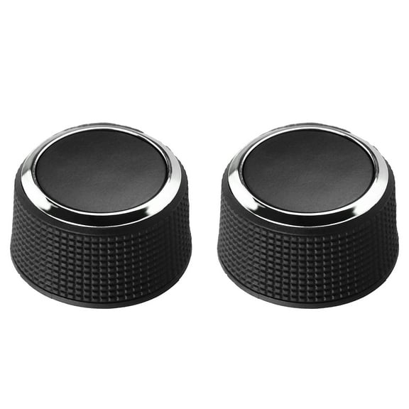 HUOEPU 2PCS Rear Radio Audio Volume Control Knobs for Buick Enclave 2009-2017, for Cadillac Escalade 2007-2014, for Chevrolet Tahoe 2007-2014, for GMC Acadia 2009-2017, Replace 22912547
