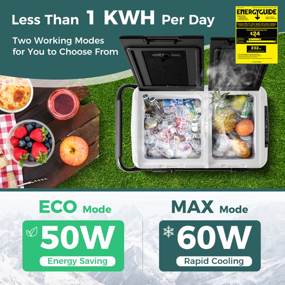 Aimee Lii 64QT Portable Compressor Fridge Freezer for Vehicles Camping Travel Truck, Portable Water Cooler, Black Aimee Lii 64QT Portable Compressor Fridge Freezer for Vehicles Camping Travel Truck, Portable Water Cooler, Black