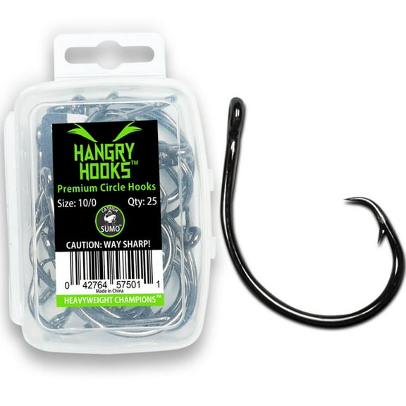 Hangry Hooks™, Straight Shank, Circle Hook for Trophy Catfish