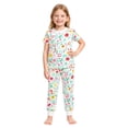 thumbnail image 3 of BenBen Kids Toddler Girl Pajamas Pj Set Short Sleeve Snug Fit Soft & Cozy Size 2Y to 10Y, 3 of 4