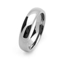 thumbnail image 2 of Men Women 5MM Comfort Fit Stainless Steel Wedding Band Classic Domed Ring (Size 5 to 12), 2 of 3