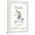 thumbnail image 2 of Marmont Hill Unicorn Always Believes in You Framed Wall Art, 2 of 6