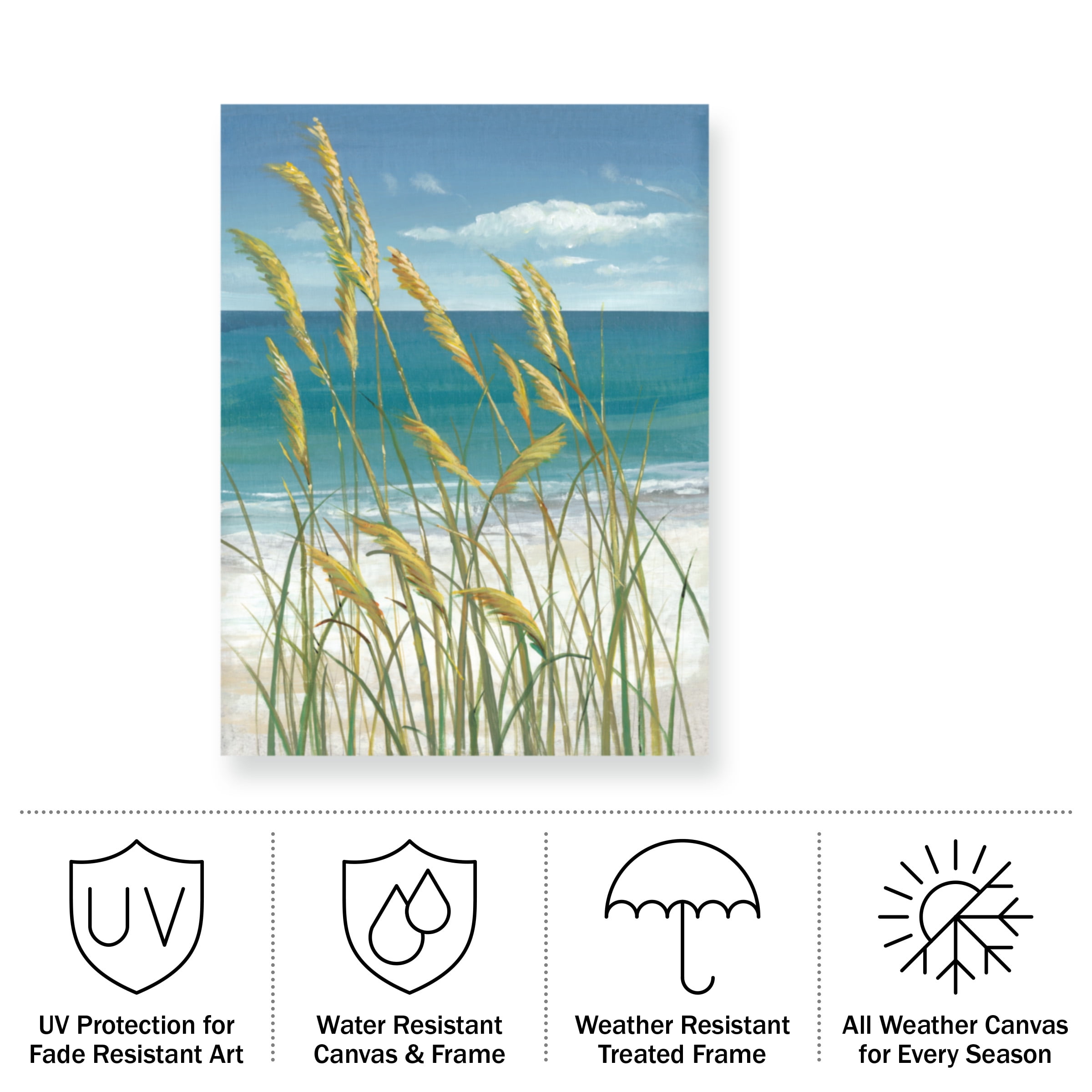 Tim O'Toole 'Ua Ch Summer Breeze I' Outdoor Canvas 19x14