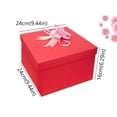 thumbnail image 4 of 5-Layer Explosion Gift Box, Folding Surprise Box with Ribbon, DIY Memory Photo Box for Birthday, Anniversary, Valentine’s Day, 4 of 7