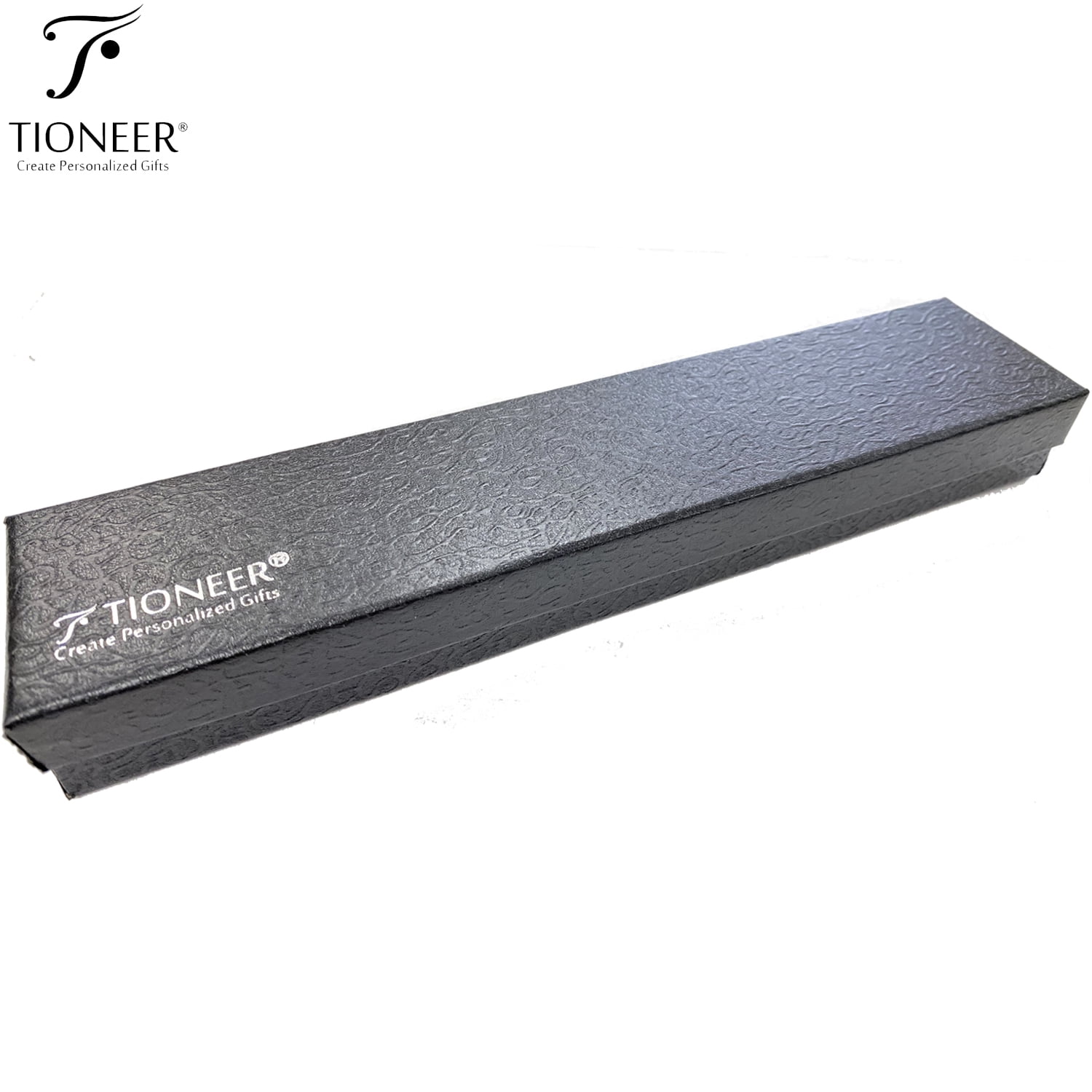 Tioneer Tungsten Carbide Brushed Center ID Link Classic Minimalist Fashion Bracelet for Men or Women w/ Free Engraving Options
