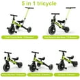 thumbnail image 3 of KORIMEFA 5 in 1 Kids Tricycle for 1-4 year olds, Toddler Bike Kids Trike for Balance Training, Baby Bike with Push Handle for Boy Girl, 3 of 15