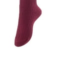 thumbnail image 3 of Lovely Annie Women's 3 Pairs Incredible Durable Super Soft Unique Over Knee High Thigh High Cotton Socks Size 6-9 A1023(Wine), 3 of 4