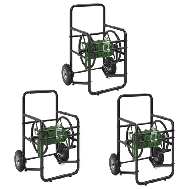 Suncast Professional Portable 200' Garden Hose Reel Cart w/Wheels (3 Pack)  