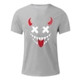thumbnail image 4 of Blusas y camisas de manga corta y cuello redondo para hombre. Blusas/camisetas de manga corta con cuello redondo y estampado de Halloween para hombre. Blusa para hombre., 4 of 4