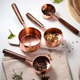 thumbnail image 4 of Paokuoon Stainless Steel Measuring Cup Set Stainless Steel Measuring Cup Set Wooden Handle Food Grade Reusable Cooking Tool Measuring Cups, 4 of 6