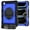 Blue+Black, variant on Dteck Full Body Case for iPad Air 13 inch 2025/2024,Shockproof 3-Layer Protection Case with Screen Protector 360° Rotating Stand Built-in Pencil Holder Cover with Hand/Shoulder Strap,Black