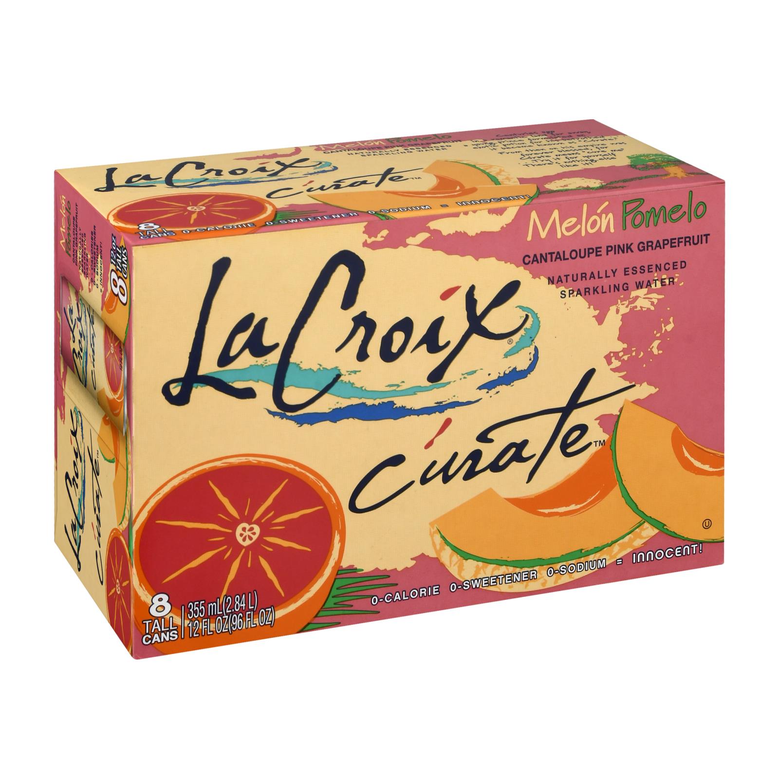 Lacroix Sparkling Water Melon Pomelo Case of 3 8/12 fl oz