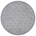 thumbnail image 5 of JONATHAN Y IBIZA 5' Round Area Rug, Portmany Neutral Diamond Trellis - Dark Gray, IBZ104A-5R, 5 of 9