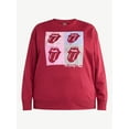 thumbnail image 5 of Terra & Sky Women's Plus Graphic Sweatshirt, Rolling Stones, Sizes 0X-5X, 5 of 5