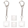 thumbnail image 1 of Ensemble de Porte-Clés DIY Forme de Cadre de Clavier Porte-Clés Ornement Pendentif, 1 of 6