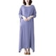 thumbnail image 1 of Vestido suelto de mujer Vestido maxi con bolsillo Manga larga Cuello redondo Vestido casual sól Abanopi  Vestido, 1 of 7